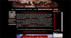Desktop Screenshot of magickspellcraft.com