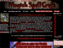 Tablet Screenshot of magickspellcraft.com